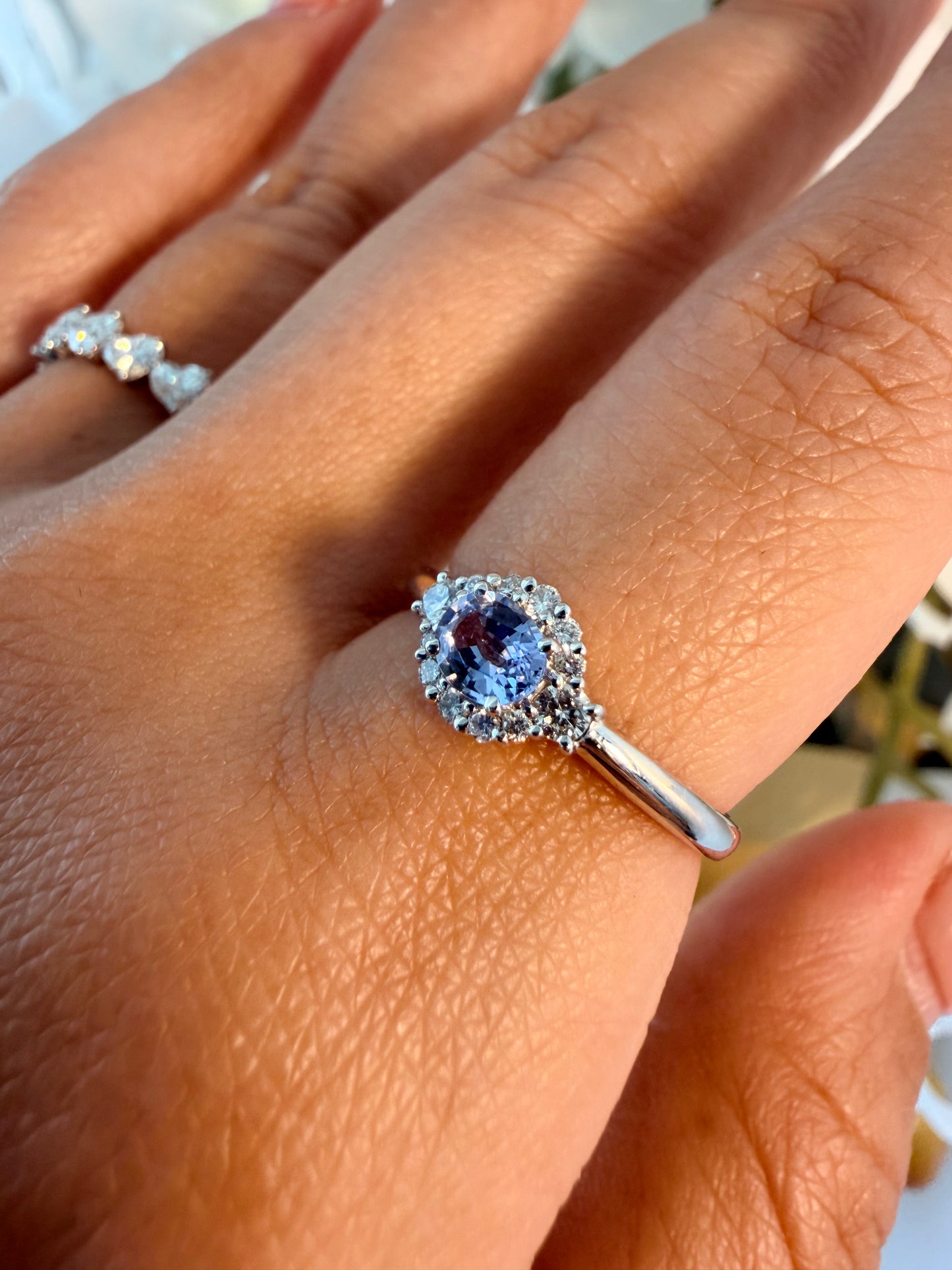 15. 【うるる】ニュアンスブルー・ファンシーサファイアリング　