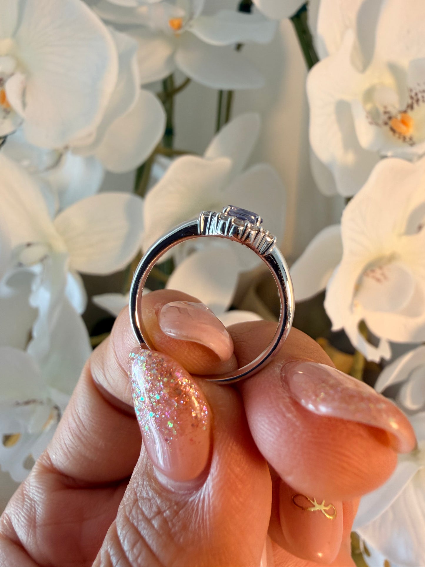 15. 【うるる】ニュアンスブルー・ファンシーサファイアリング　