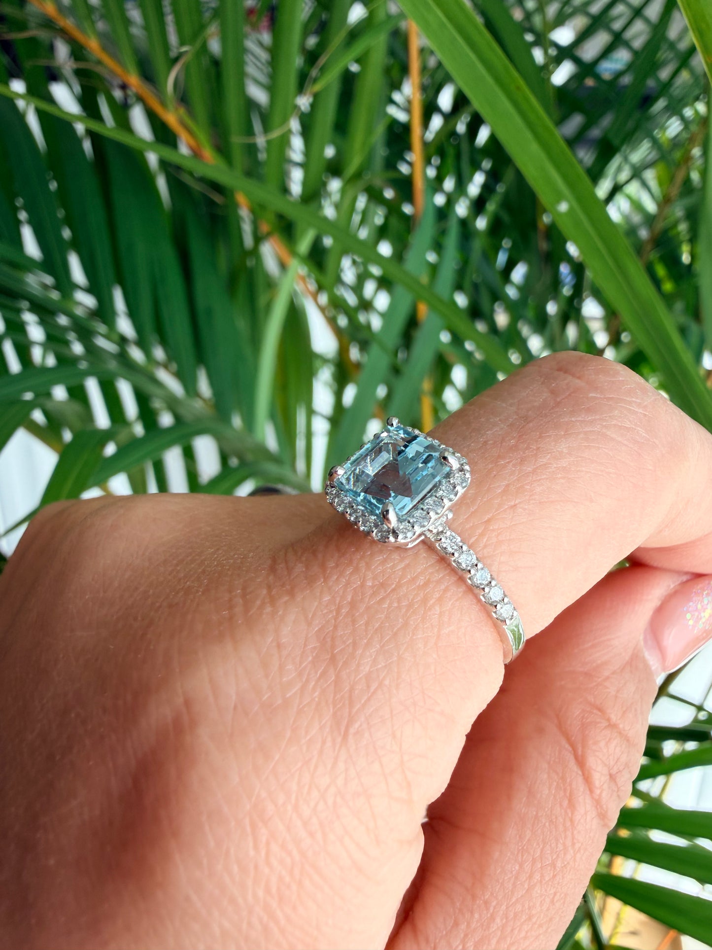 09. 【cube】PT　アクアマリンリング