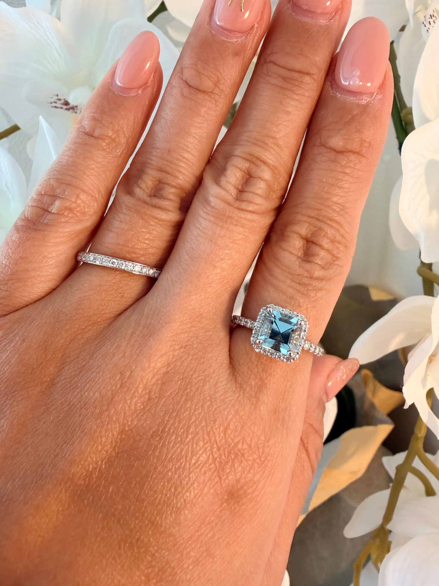 09. 【cube】PT　アクアマリンリング