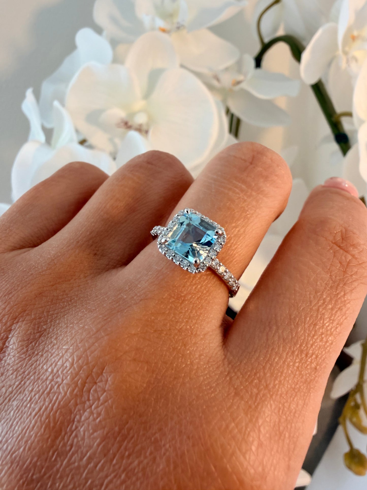 09. 【cube】PT　アクアマリンリング