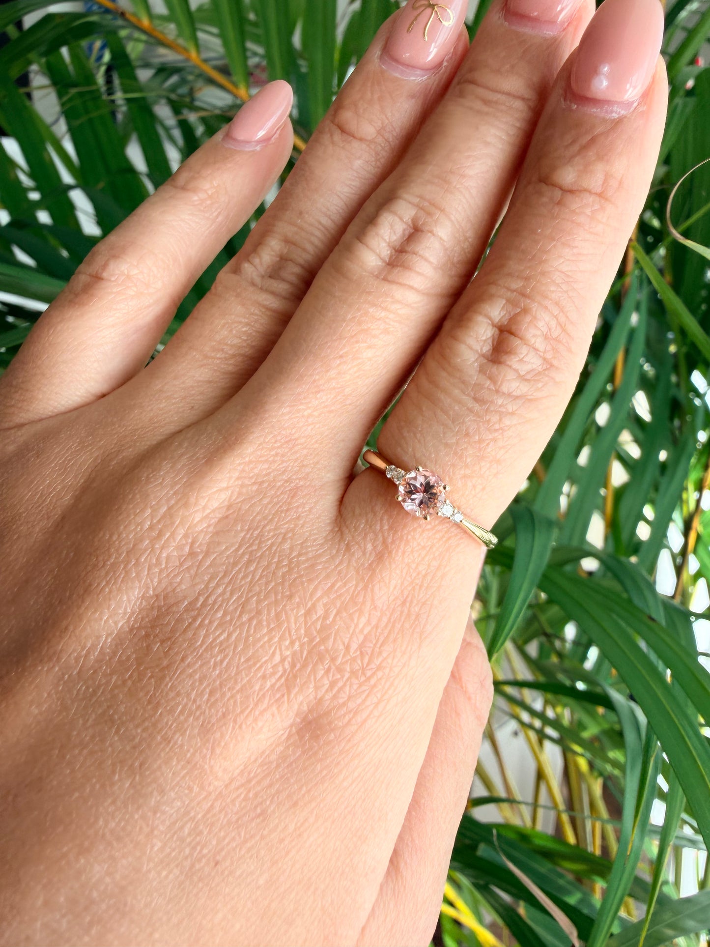 17. YG　0.54ctモルガナイト　リング