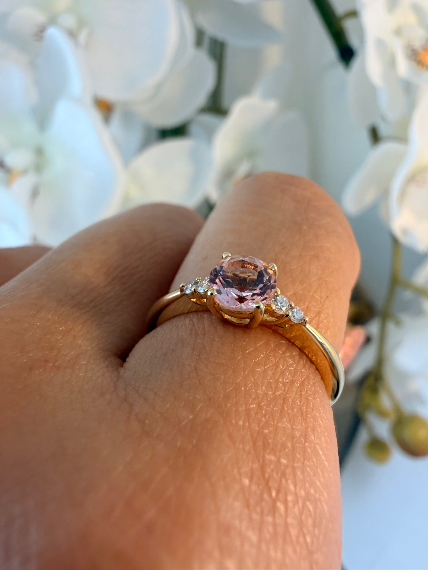 17. YG　0.54ctモルガナイト　リング