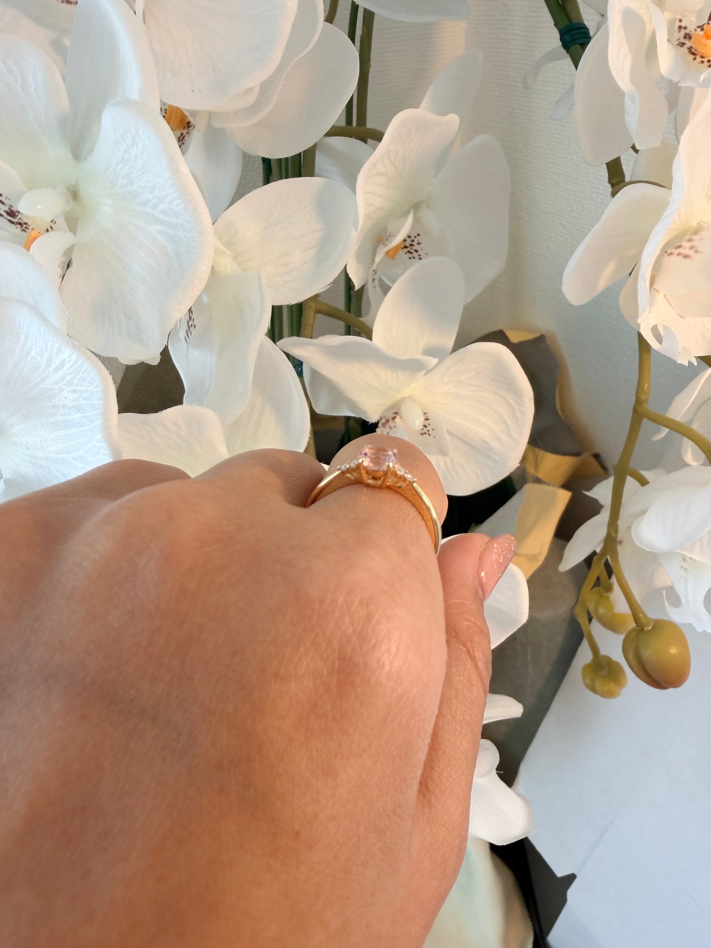 17. YG　0.54ctモルガナイト　リング