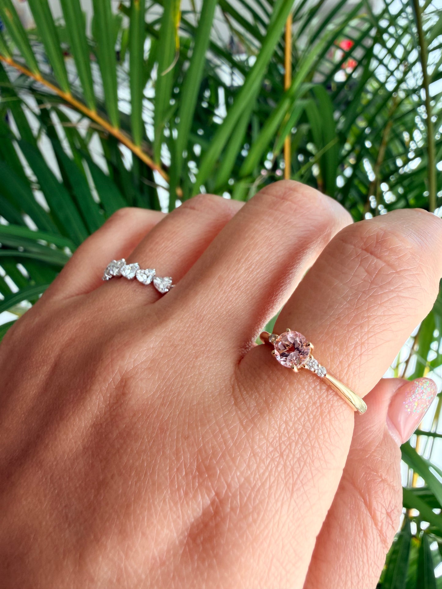 17. YG　0.54ctモルガナイト　リング