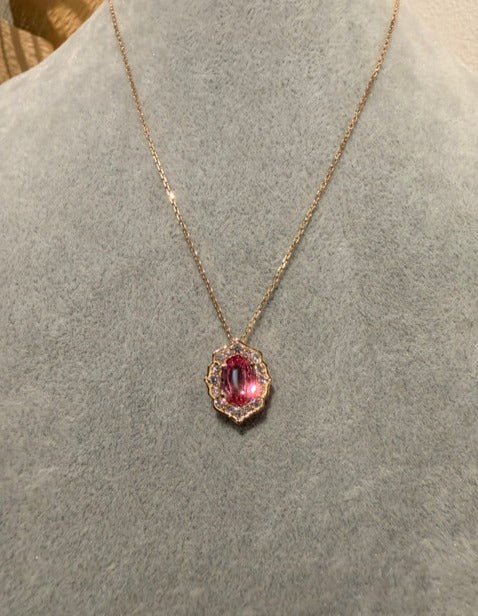 21. 【Mirror Mirror】 YG パパラチアサファイアネックレス　GRS鑑定書付き