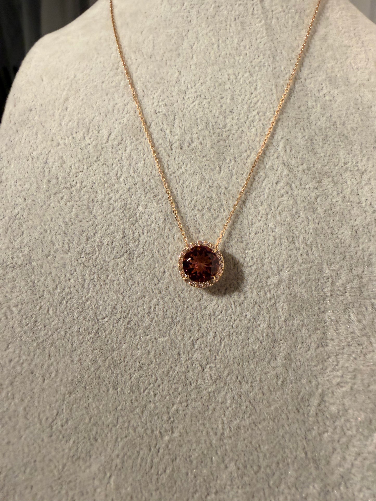 27. 【CANDY】YG ピンクトルマリンネックレス