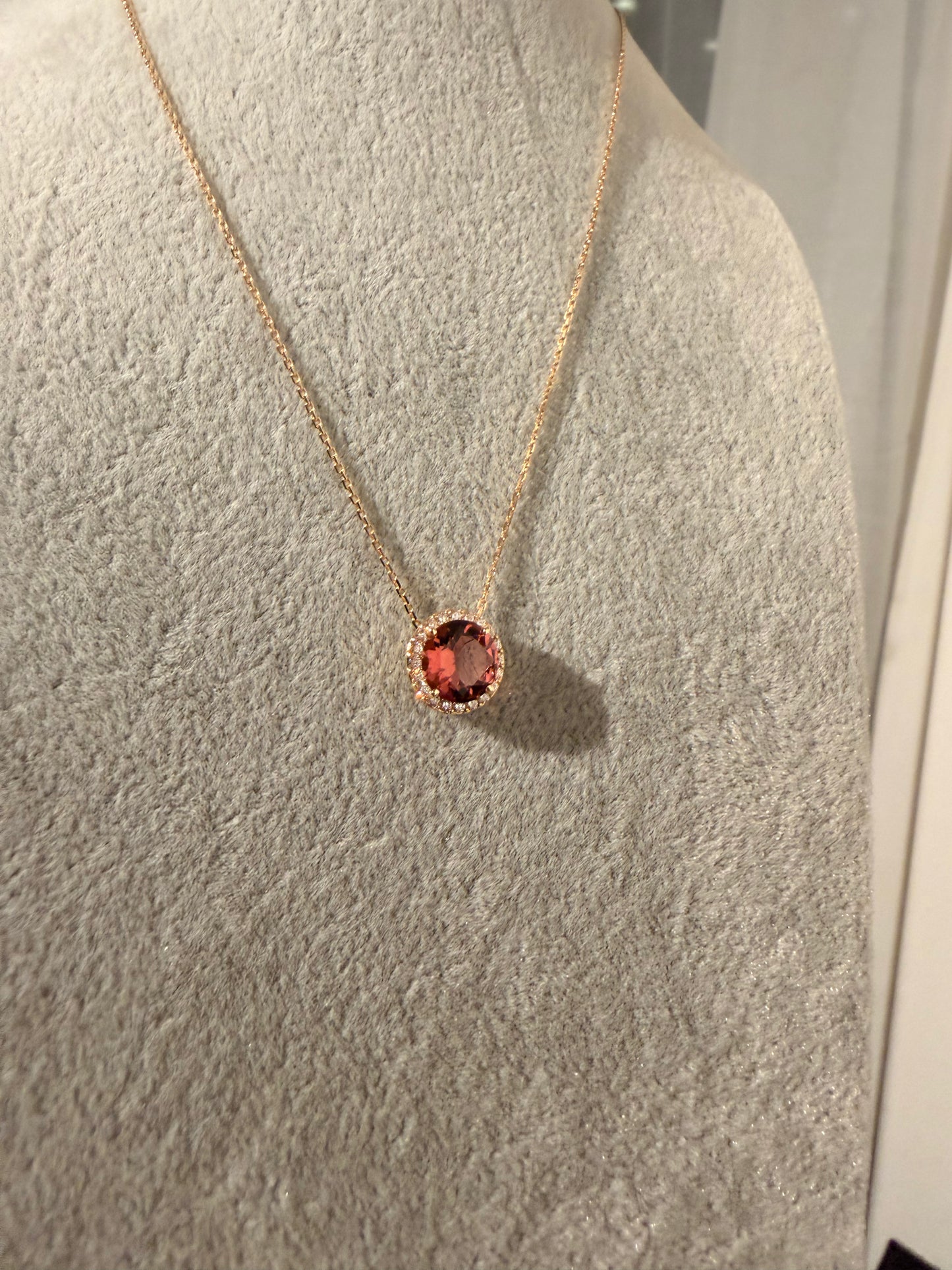 27. 【CANDY】YG ピンクトルマリンネックレス