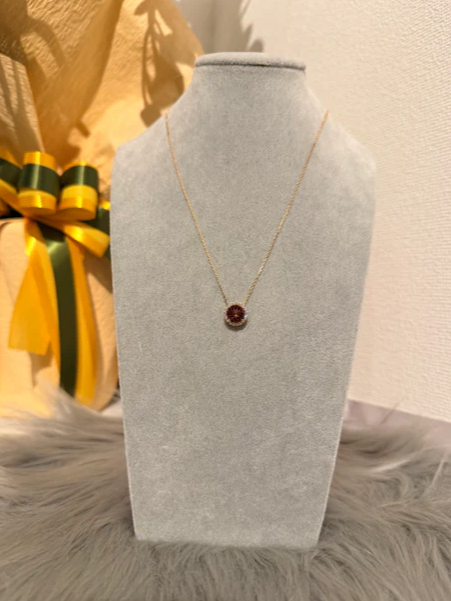 27. 【CANDY】YG ピンクトルマリンネックレス