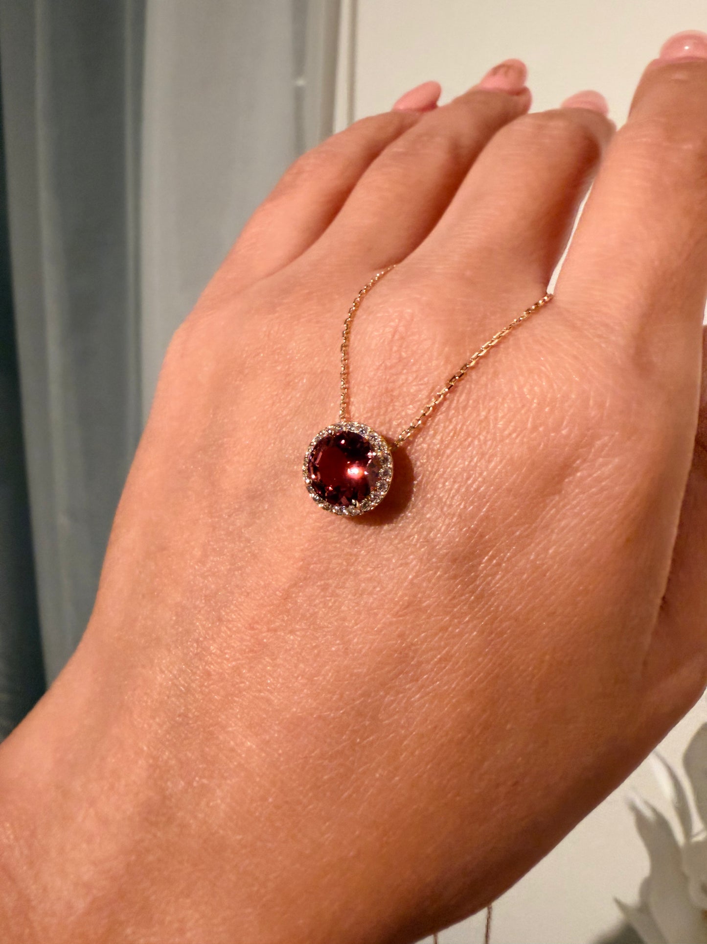 27. 【CANDY】YG ピンクトルマリンネックレス