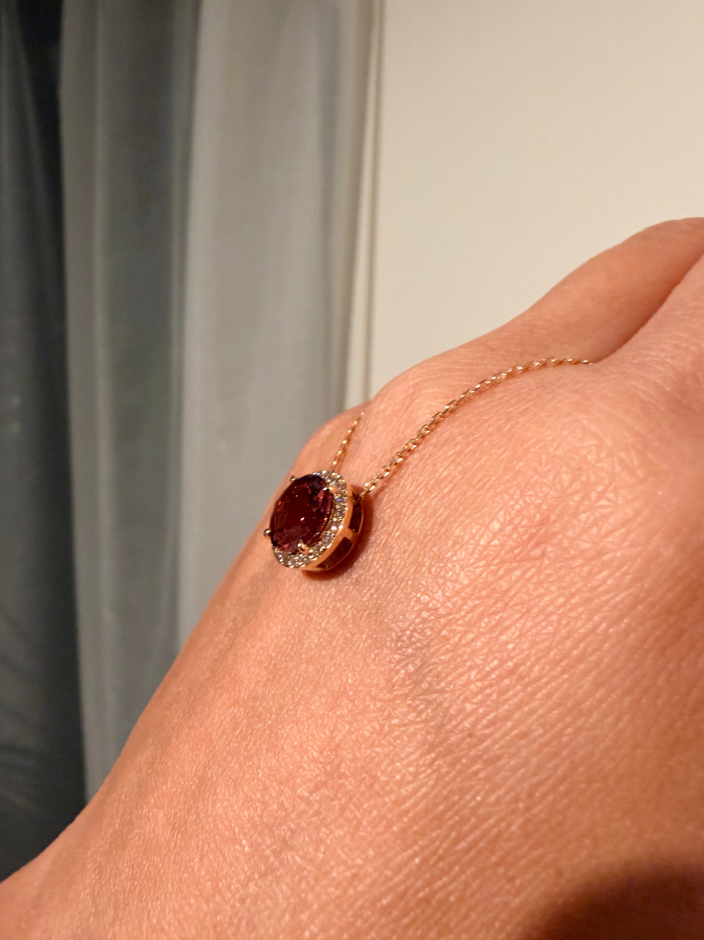 27. 【CANDY】YG ピンクトルマリンネックレス