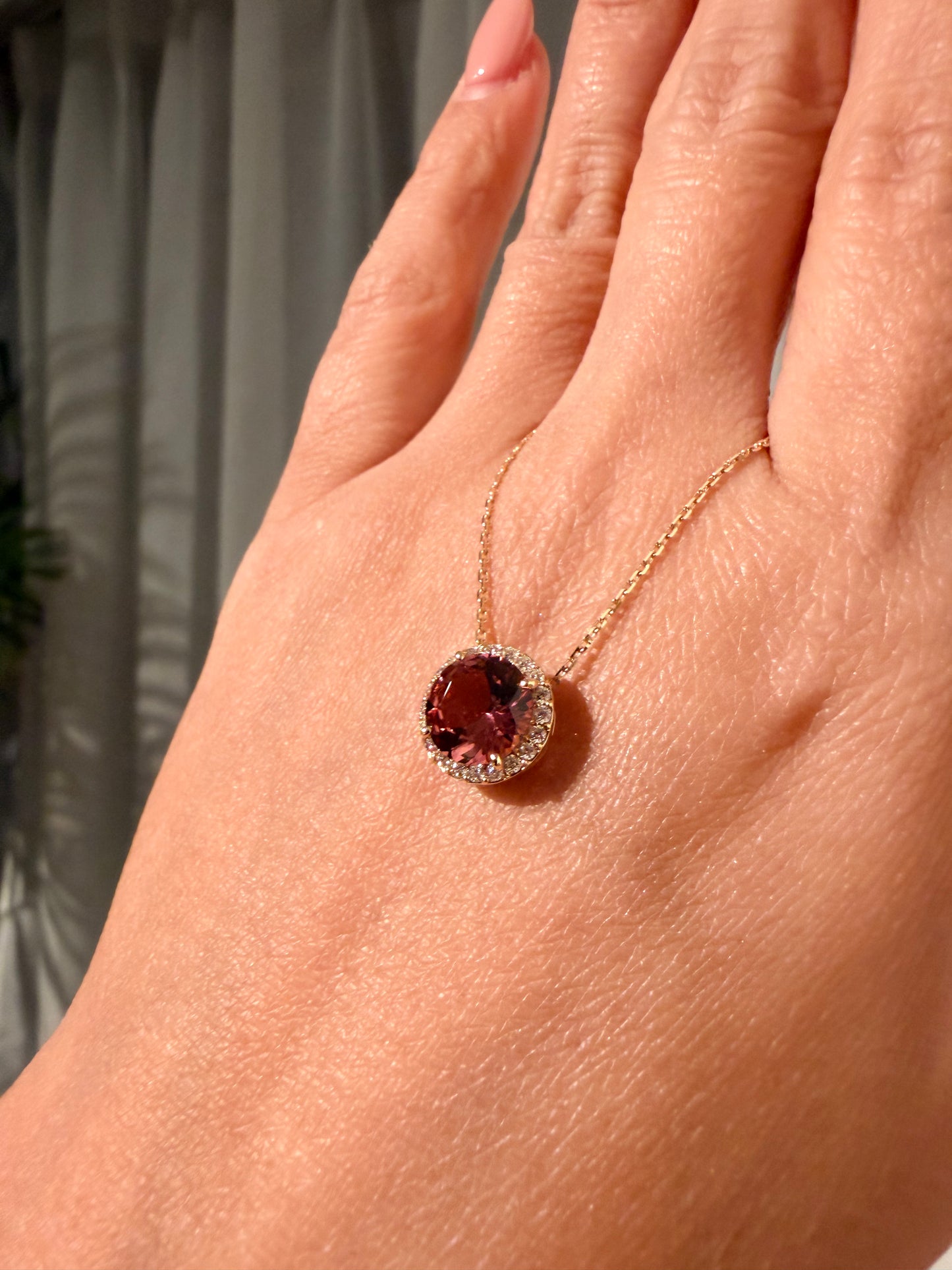 27. 【CANDY】YG ピンクトルマリンネックレス