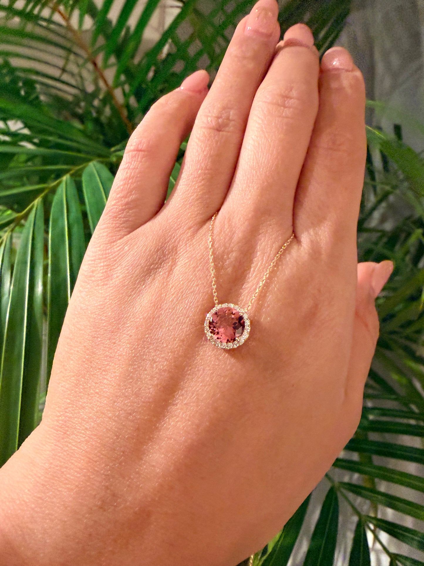 27. 【CANDY】YG ピンクトルマリンネックレス