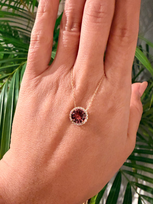 27. 【CANDY】YG ピンクトルマリンネックレス