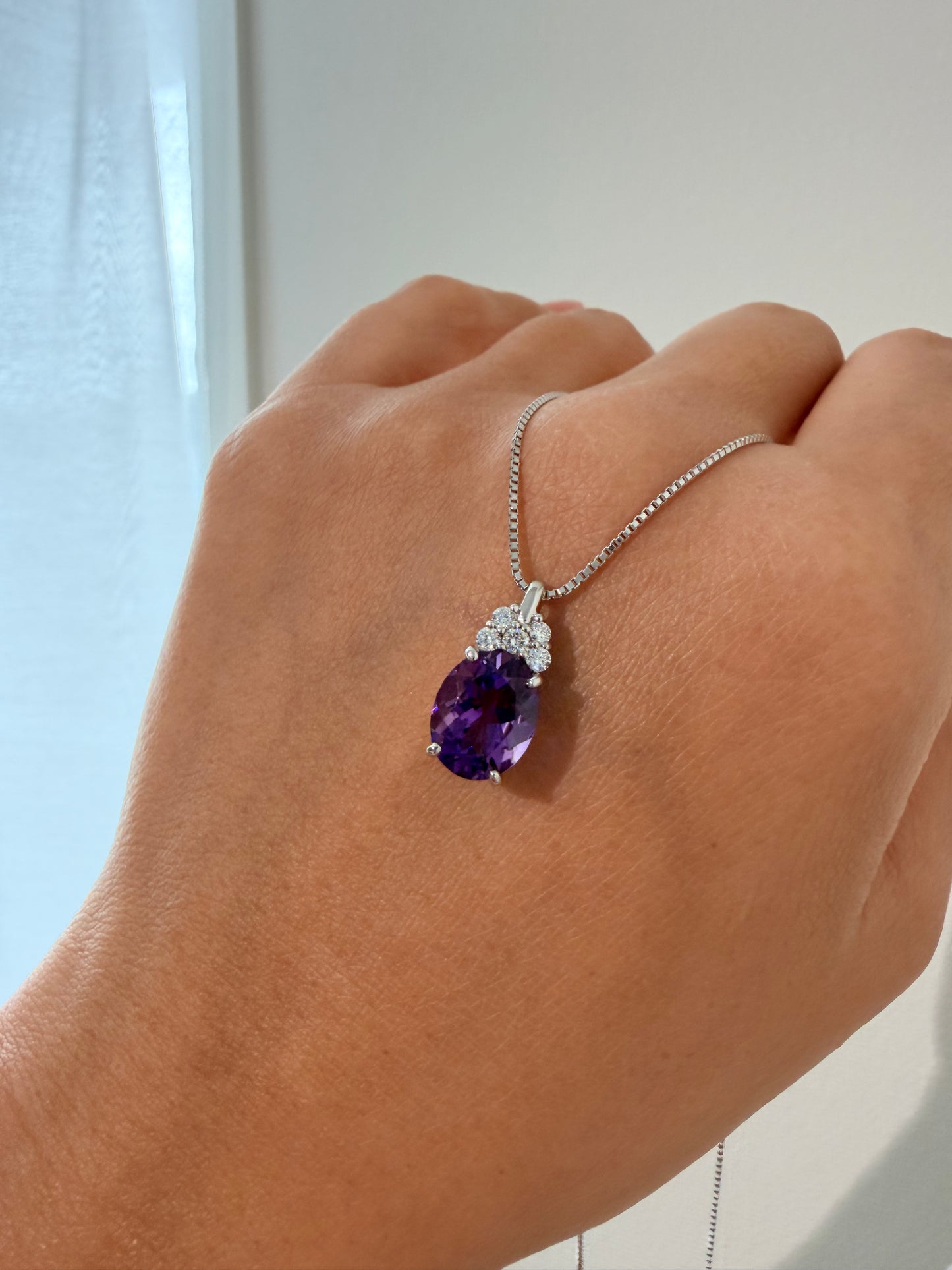 31．PT/WG　アメシスト　ネックレス