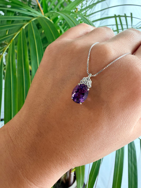 31．PT/WG　アメシスト　ネックレス