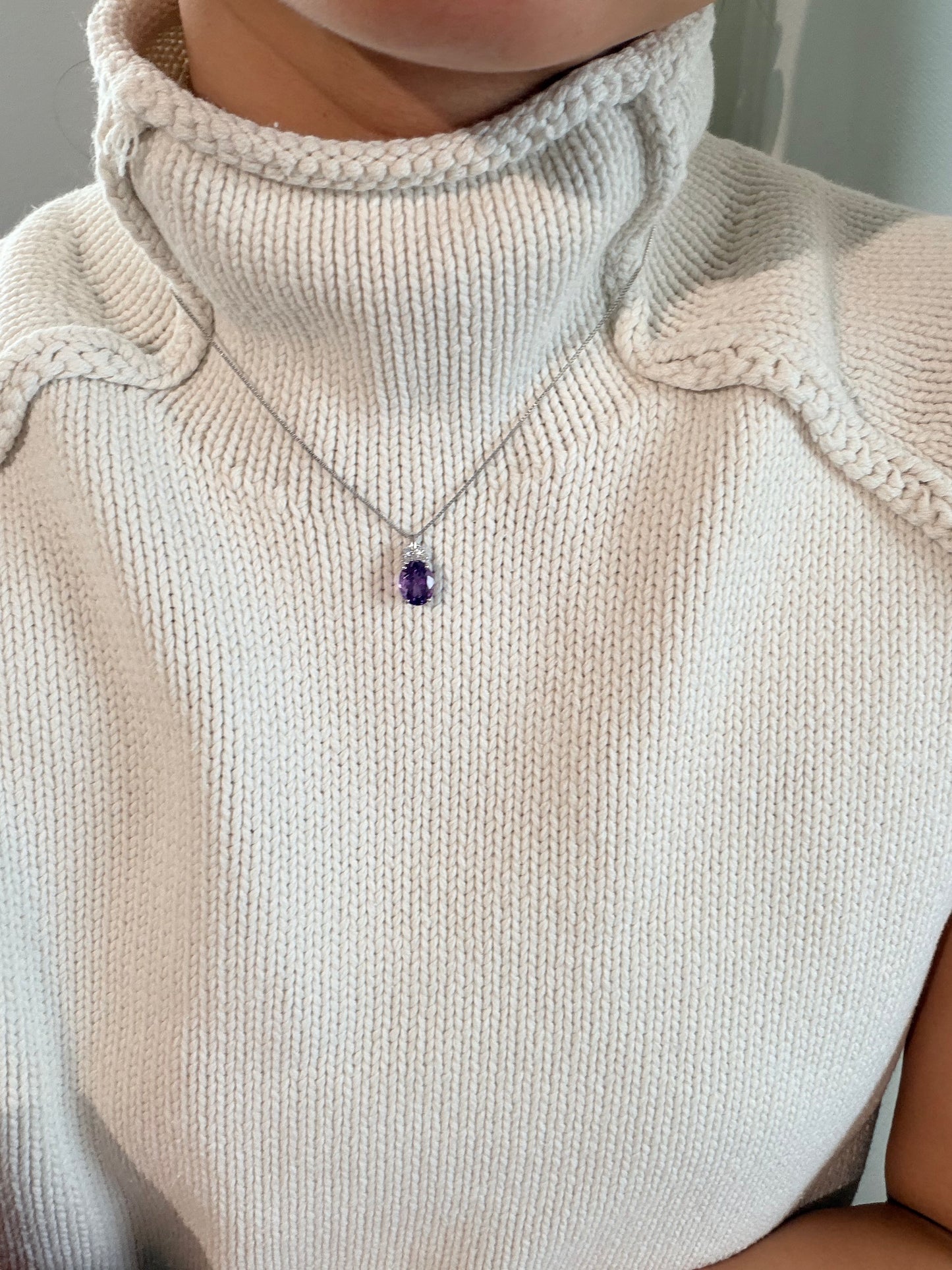 31．PT/WG　アメシスト　ネックレス