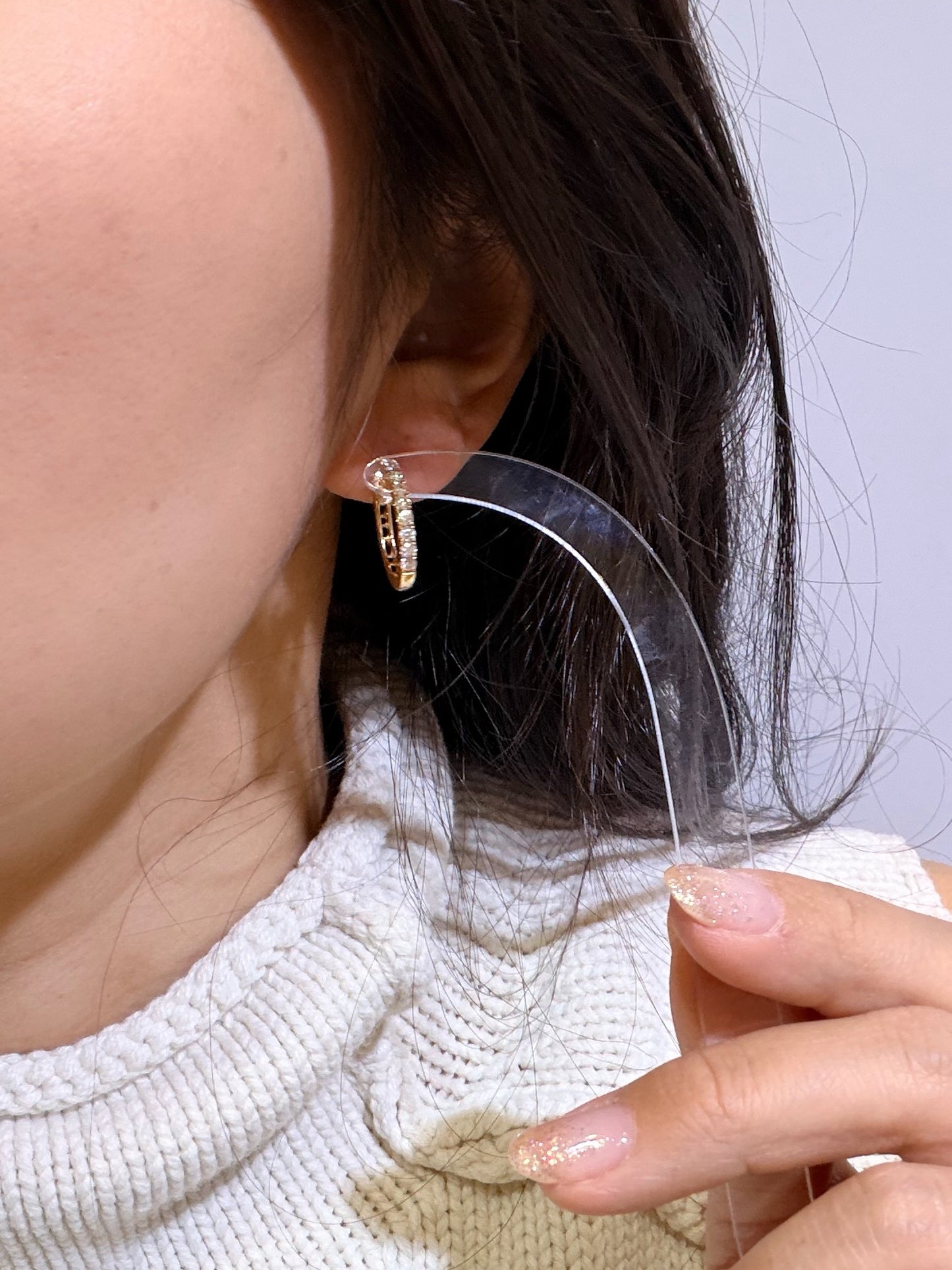 【01960フープ】18石・約0.59ct前後・1.9mm x 17.3mm