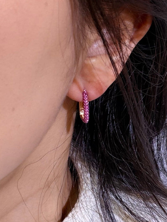 【Disco】ルビーパヴェピアス