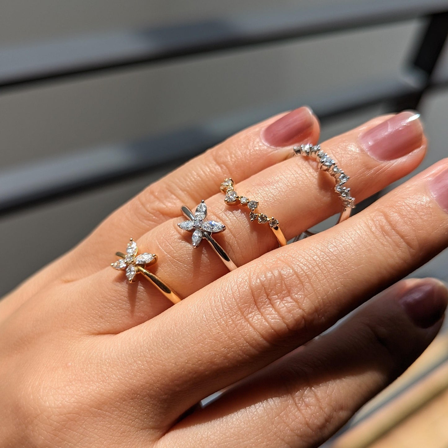 バタフライ一匹♡リング