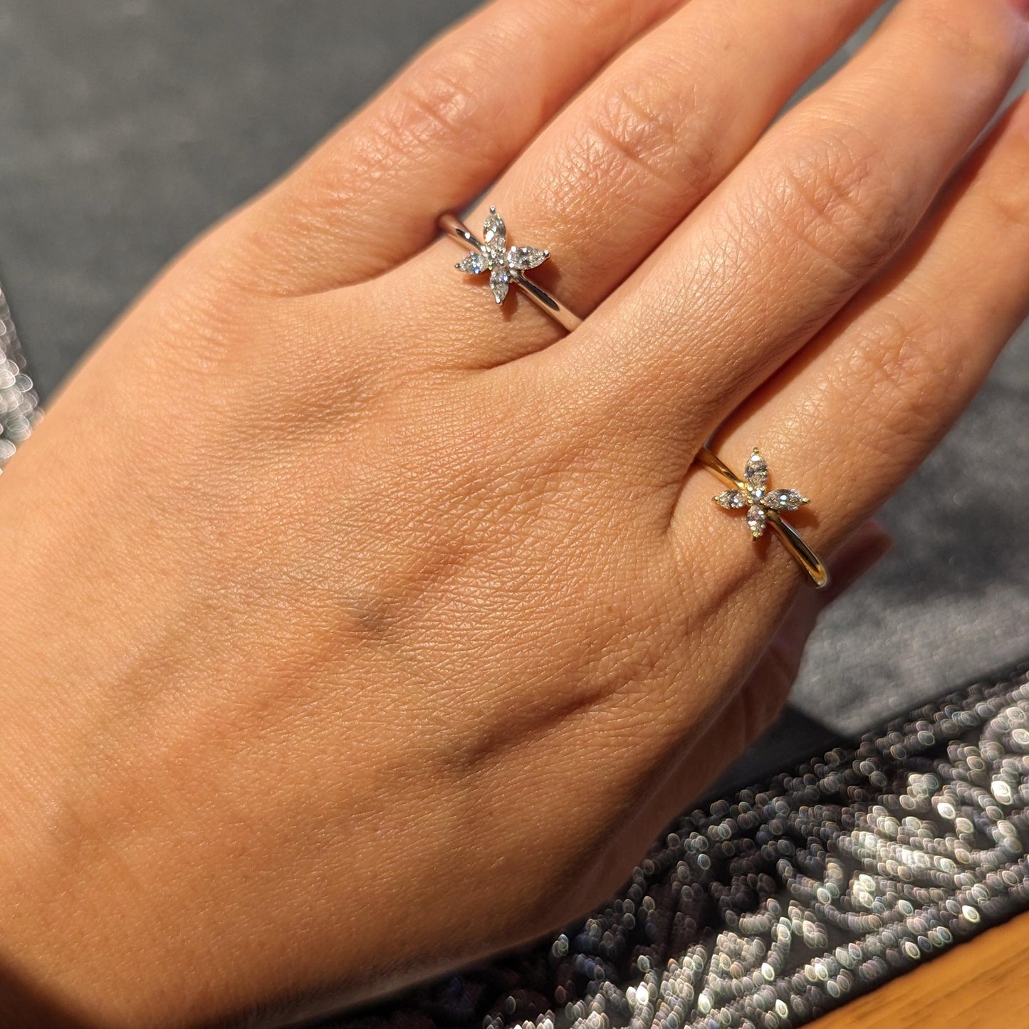 バタフライ一匹♡リング