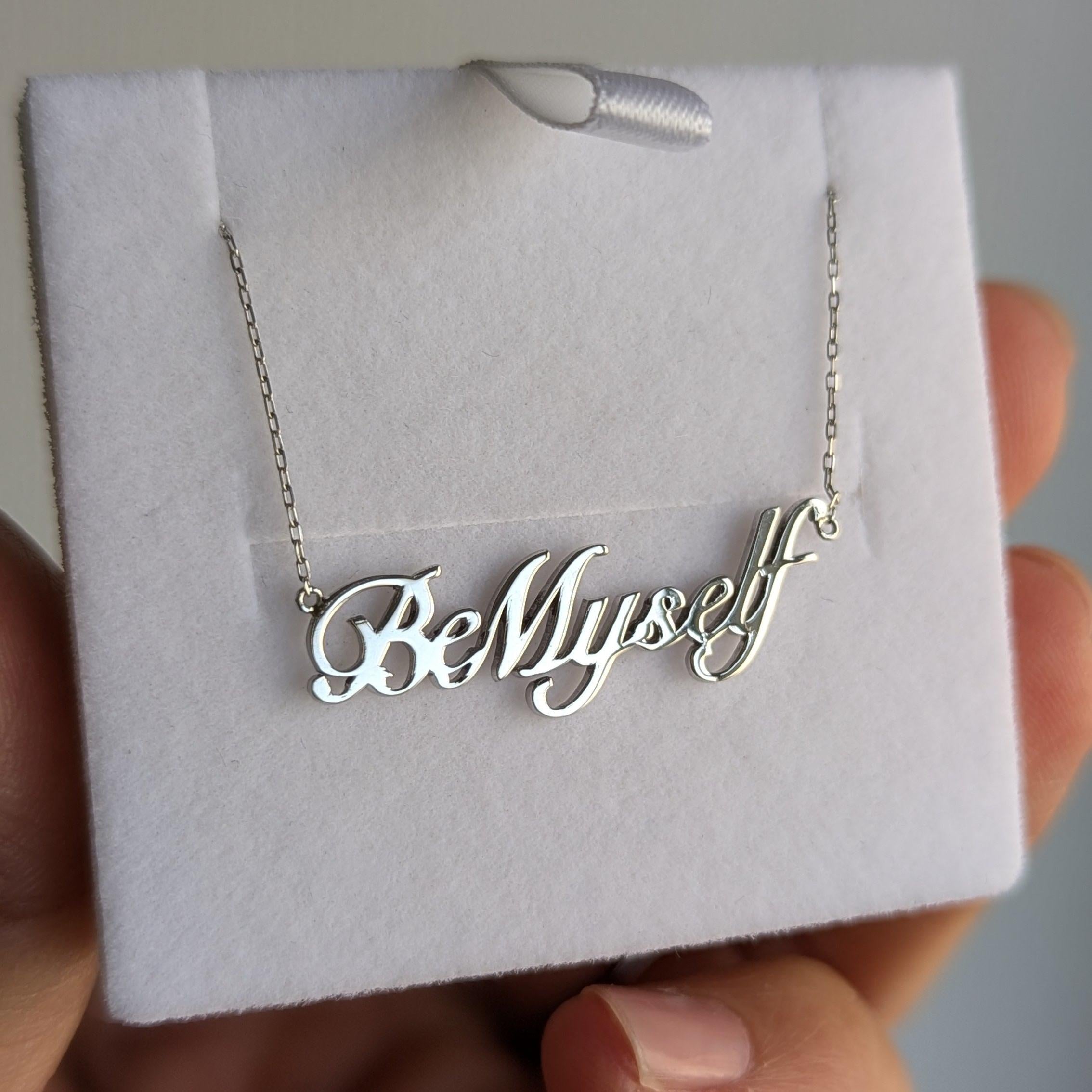 世界に一つ/オーダーメイド】ネーム/メッセージネックレス – KAORI WONG