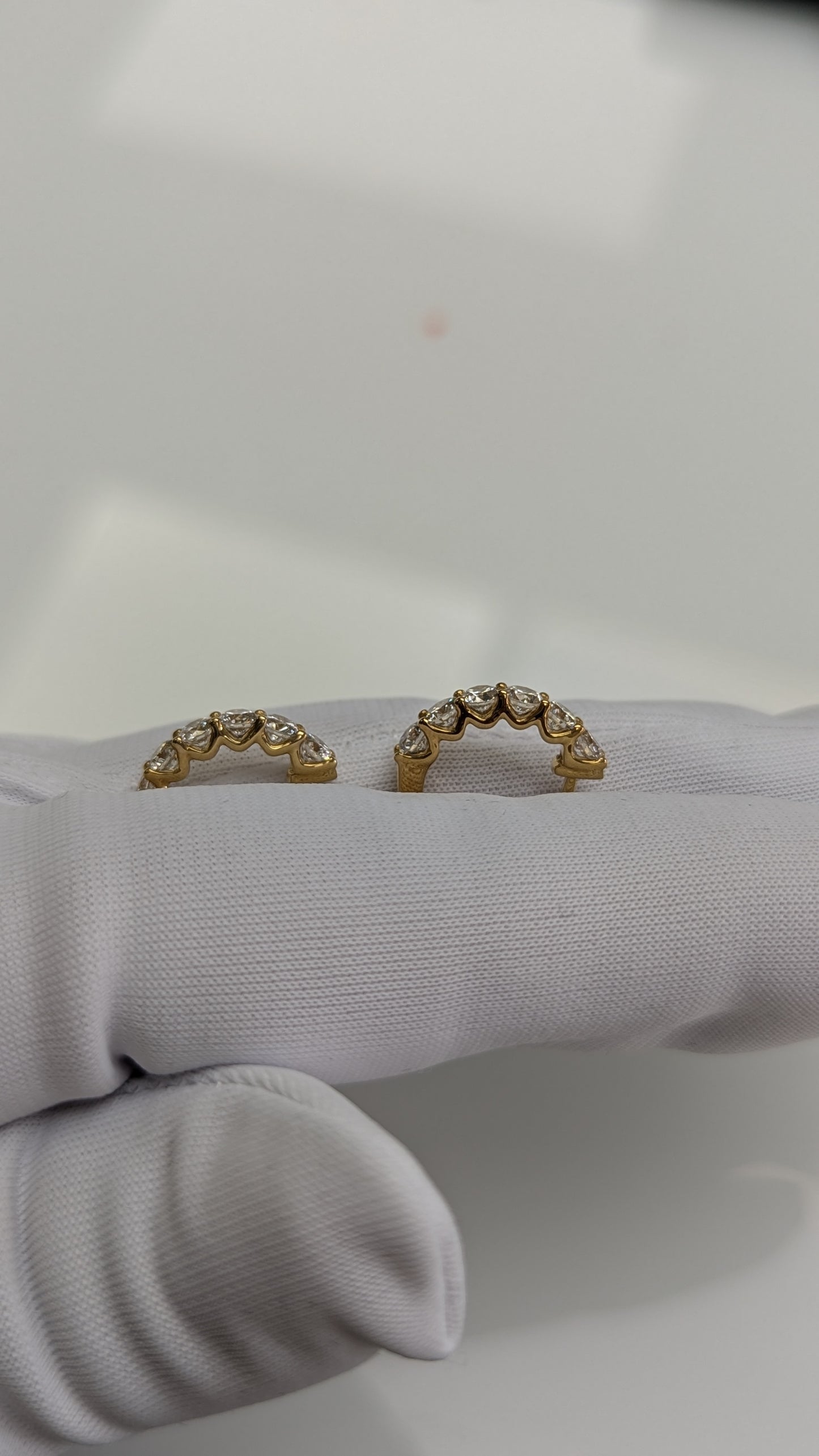 【1460フープ】12石・約1.2ct前後・2.8mm x 15mm