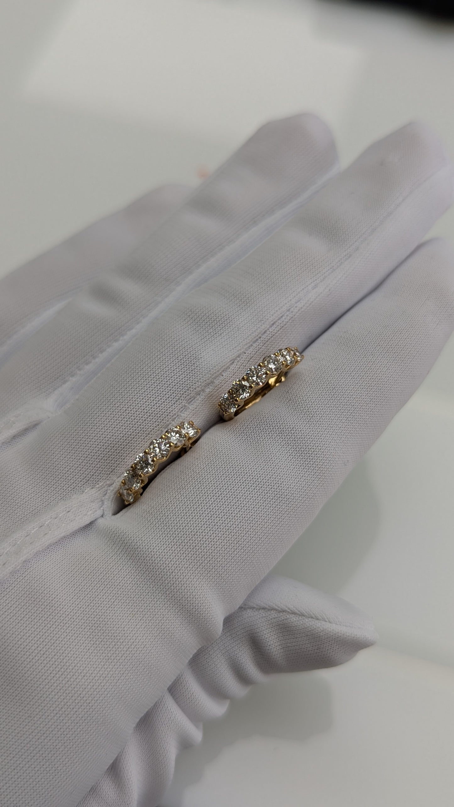 【1460フープ】12石・約1.2ct前後・2.8mm x 15mm