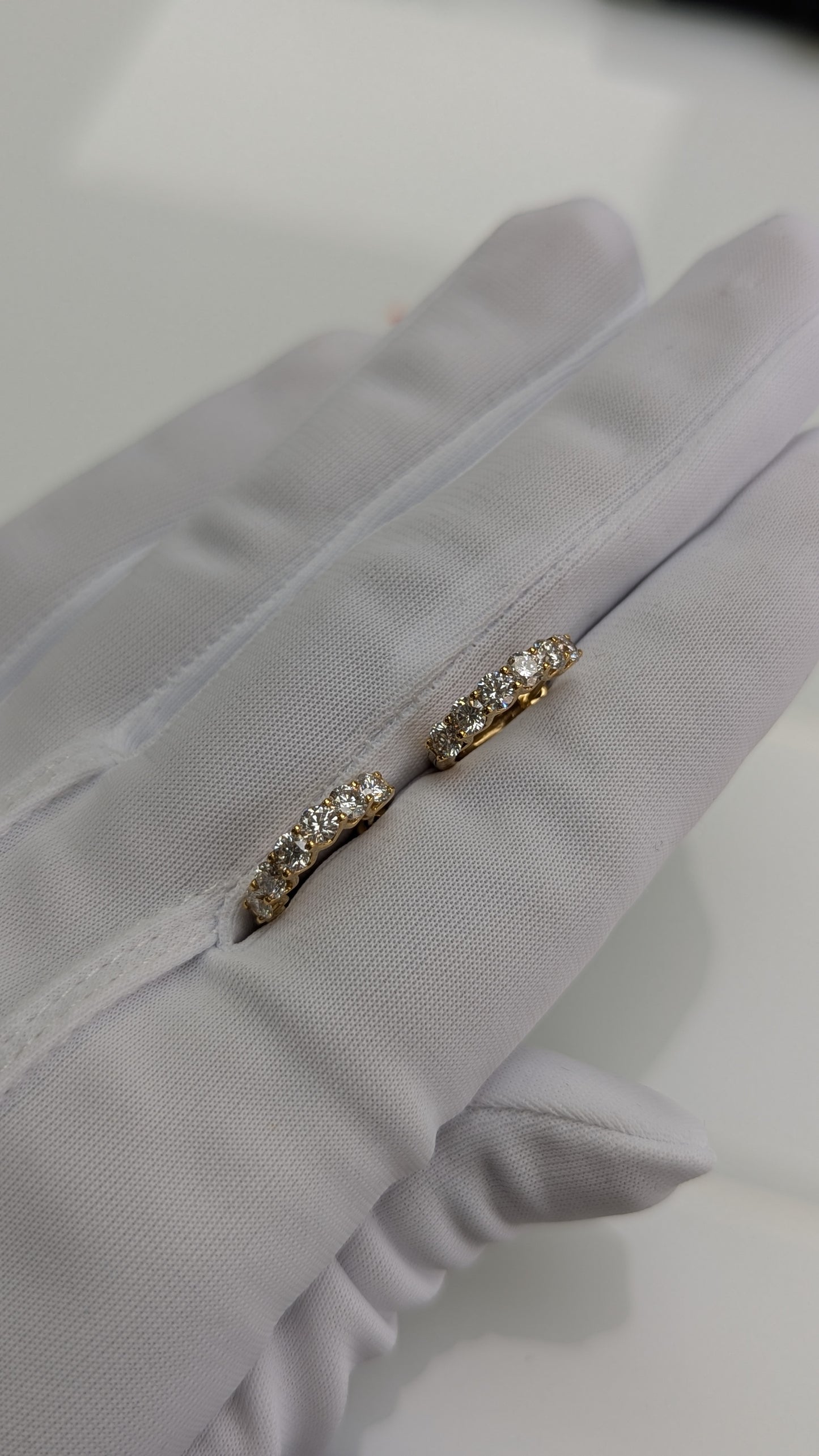 【1460フープ】12石・約1.2ct前後・2.8mm x 15mm