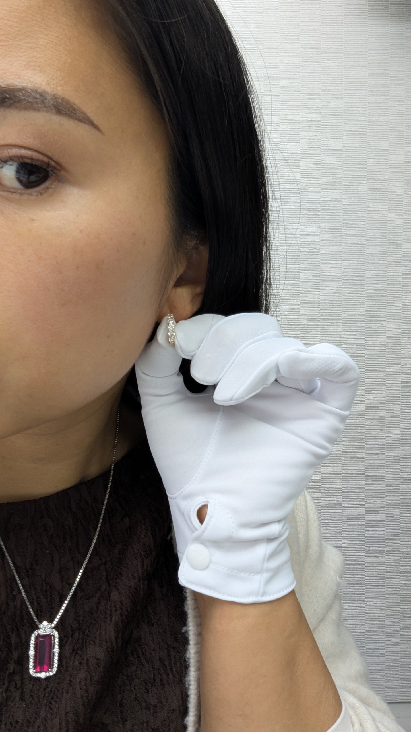 【1460フープ】12石・約1.2ct前後・2.8mm x 15mm