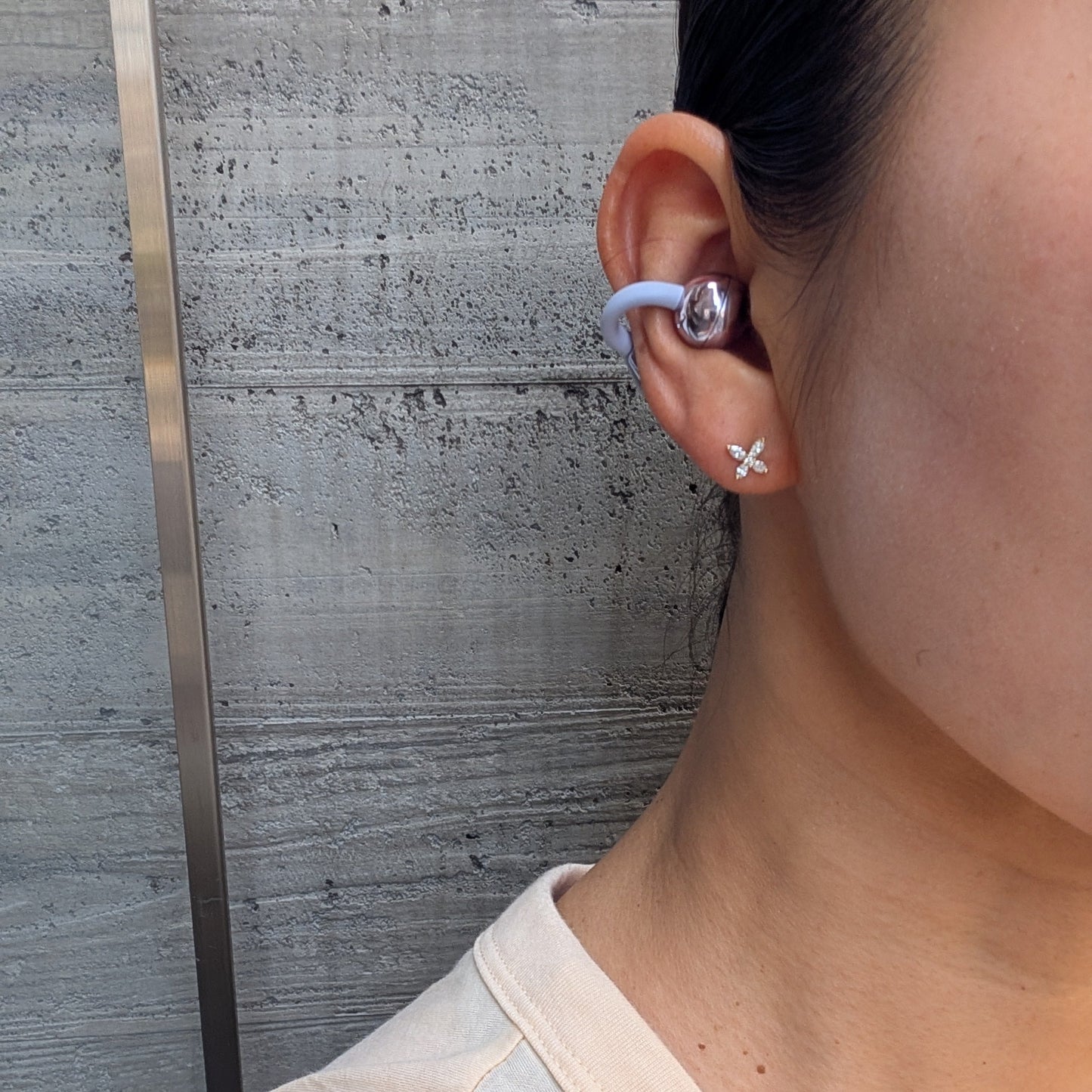 ジムに行く日もさり気なく女性らしさを