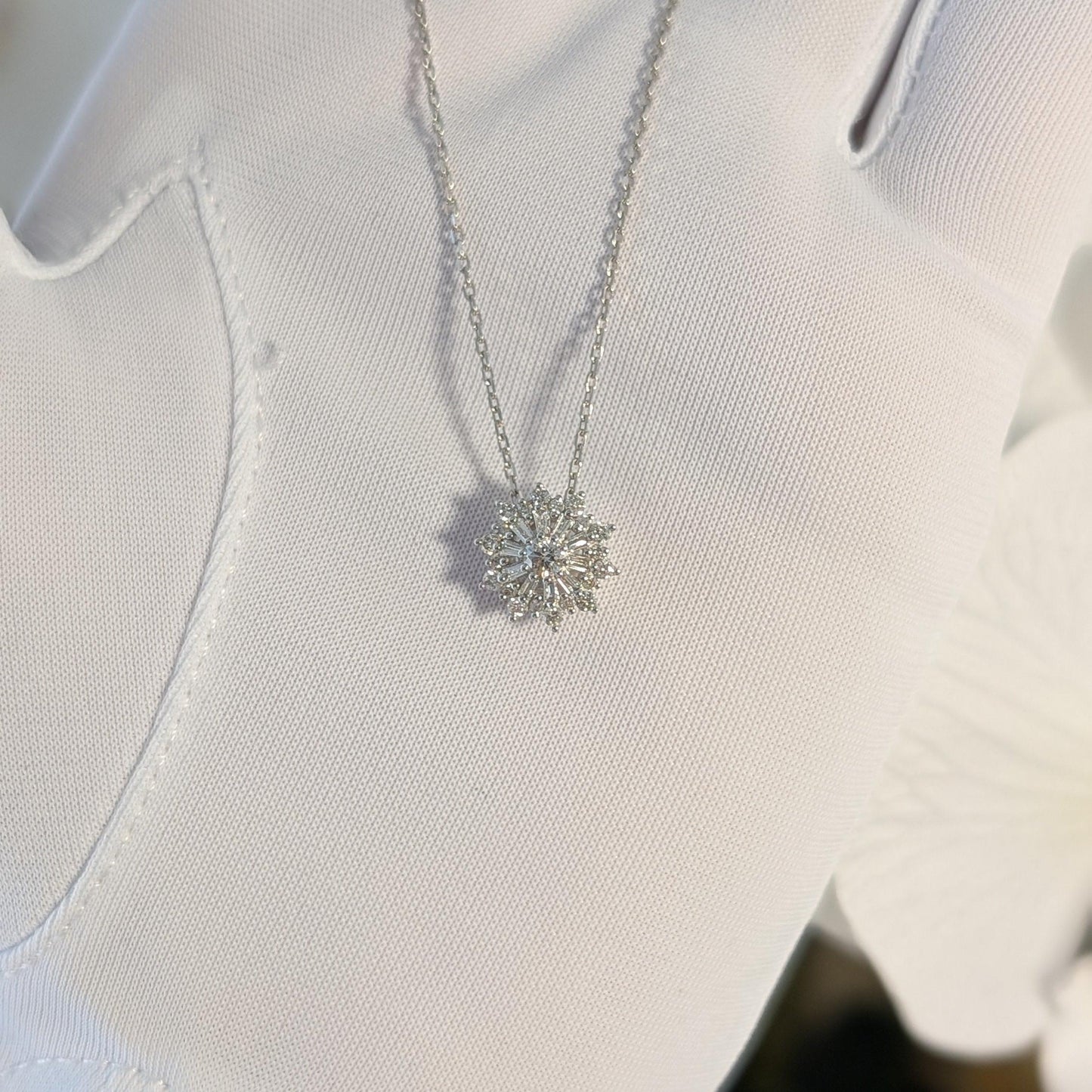 【Petit Snowflake】プチスノーフレーク ネックレス