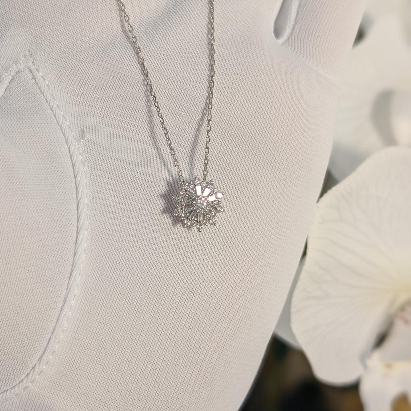 【Petit Snowflake】プチスノーフレーク ネックレス