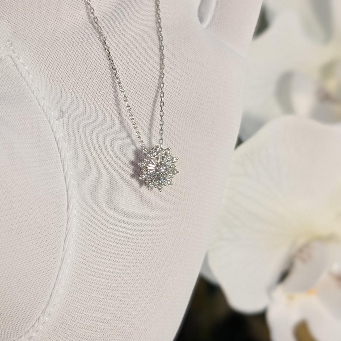 【Petit Snowflake】プチスノーフレーク ネックレス