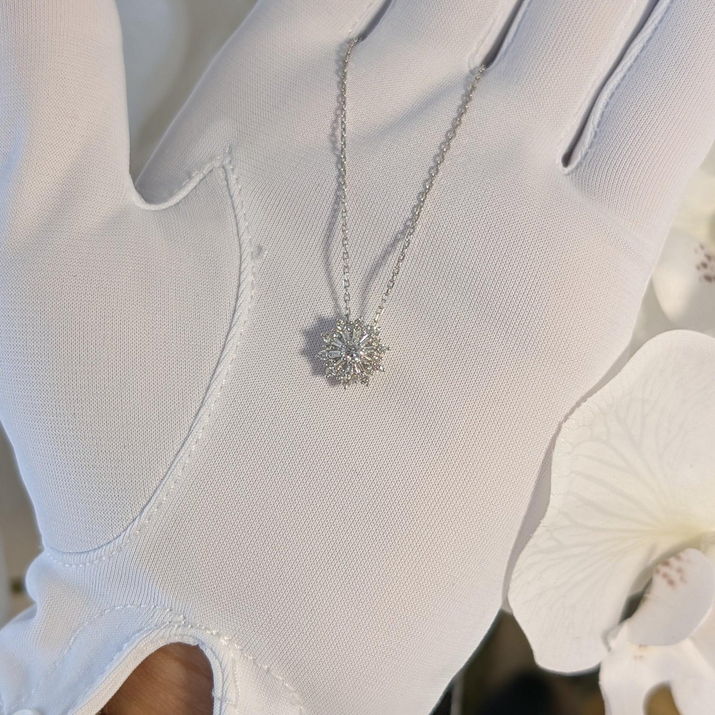 【Petit Snowflake】プチスノーフレーク ネックレス