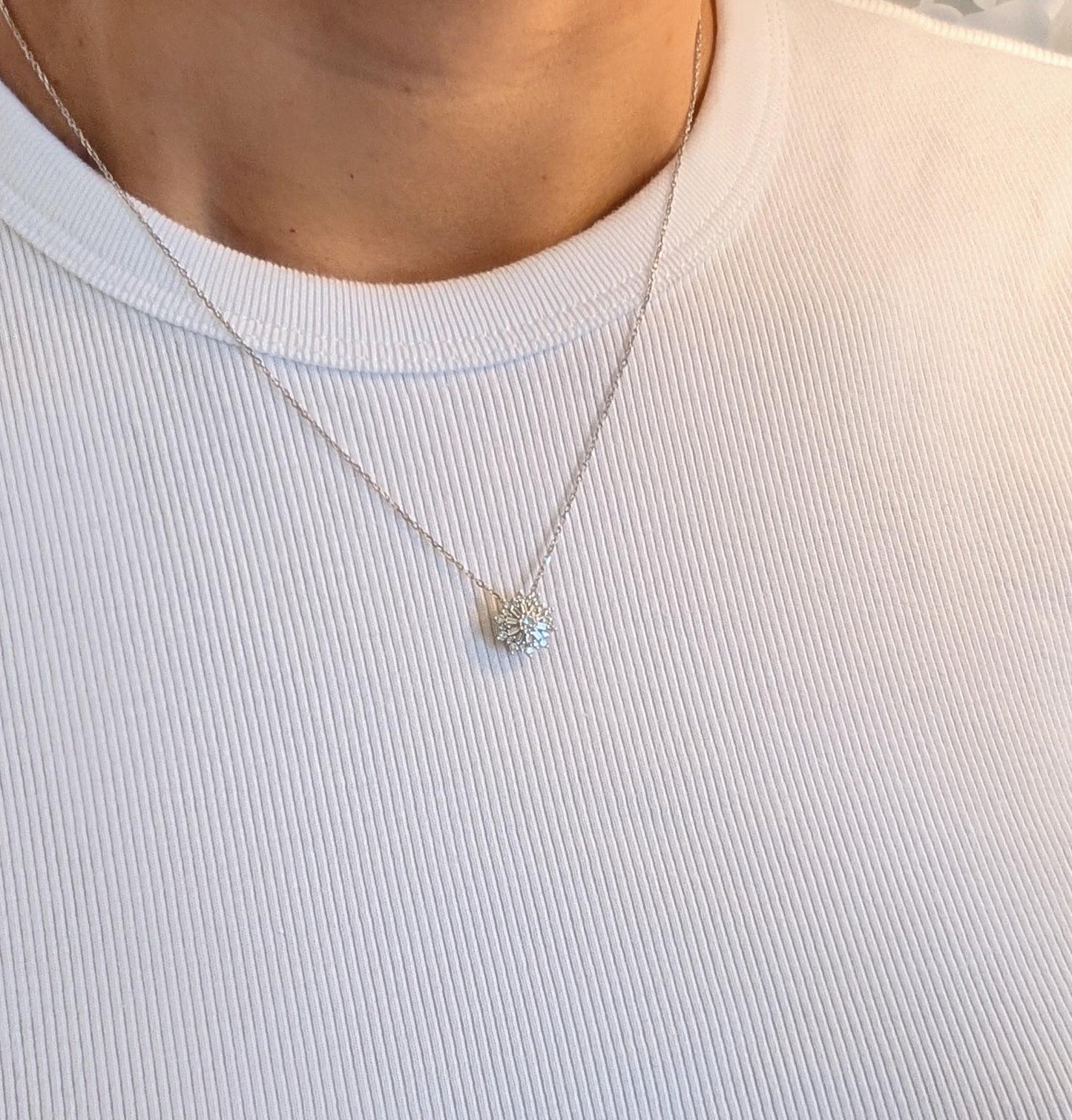 【Petit Snowflake】プチスノーフレーク ネックレス