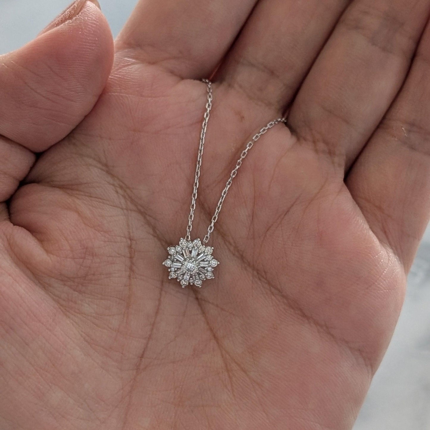 【Petit Snowflake】プチスノーフレーク ネックレス