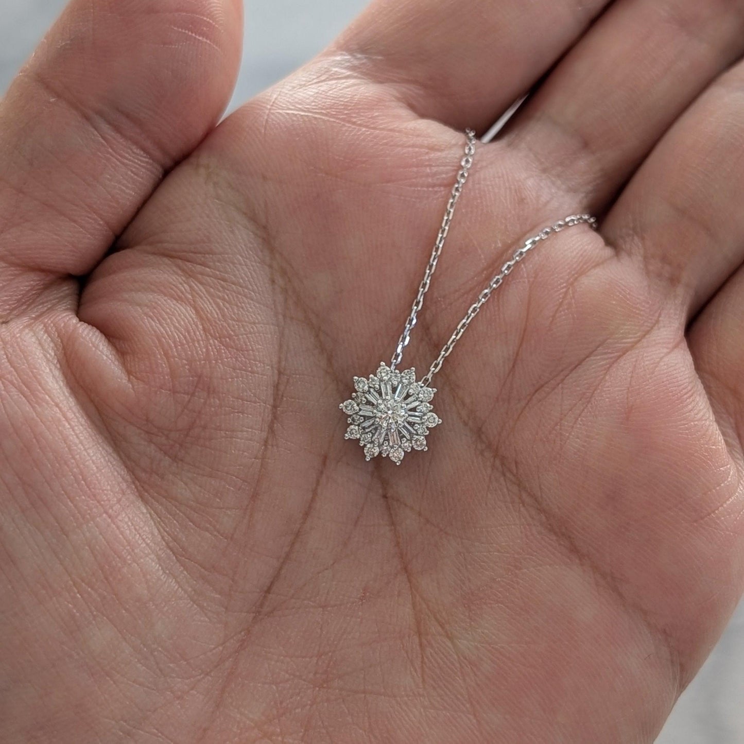 【Petit Snowflake】プチスノーフレーク ネックレス