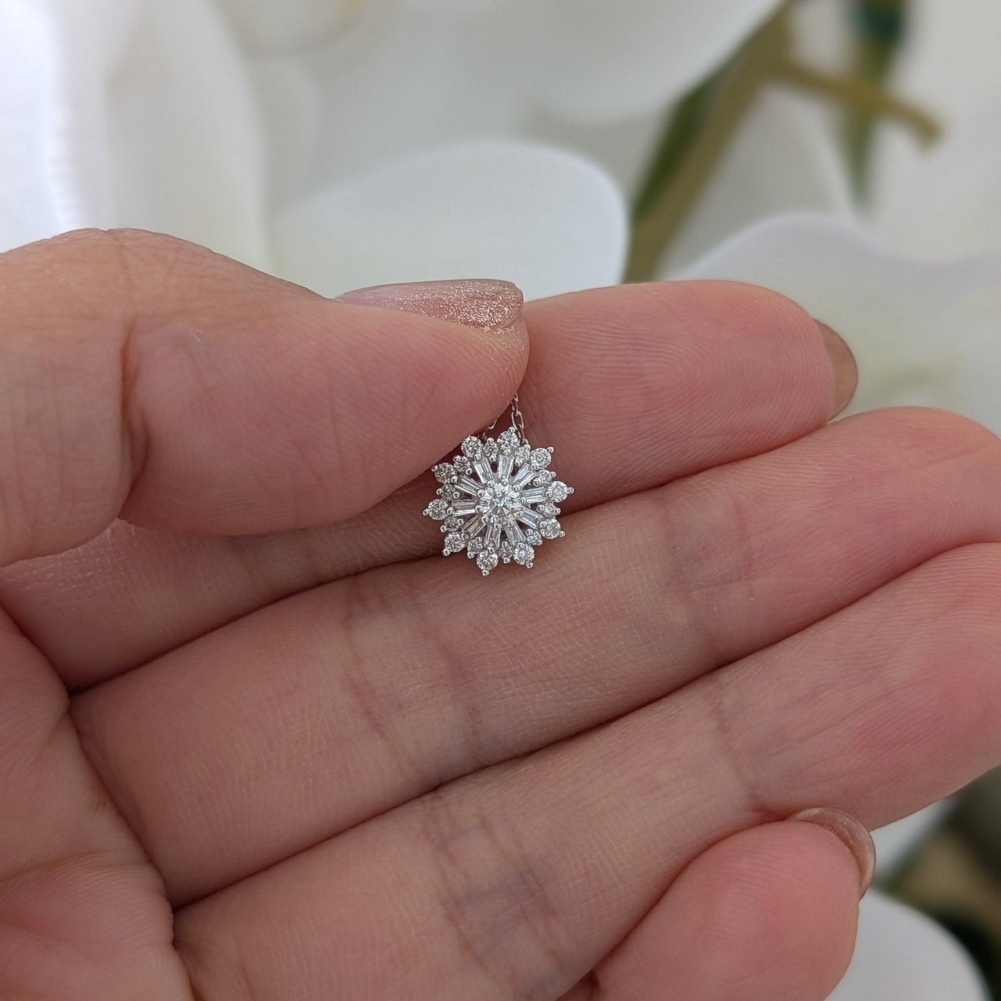 【Petit Snowflake】プチスノーフレーク ネックレス