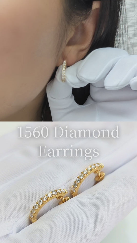 【1560フープ】18石・約0.5ct前後・2mm x 18mm